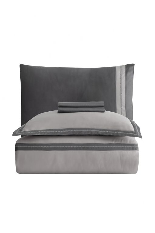 Двоспальний Євро комплект La Romano Mona Alara Ash Сатин Делюкс
