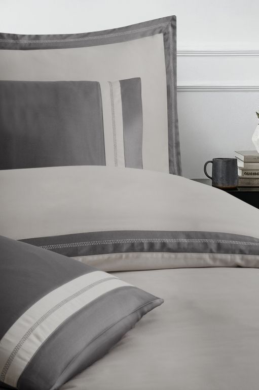 Двоспальний Євро комплект La Romano Mona Alara Ash Сатин Делюкс