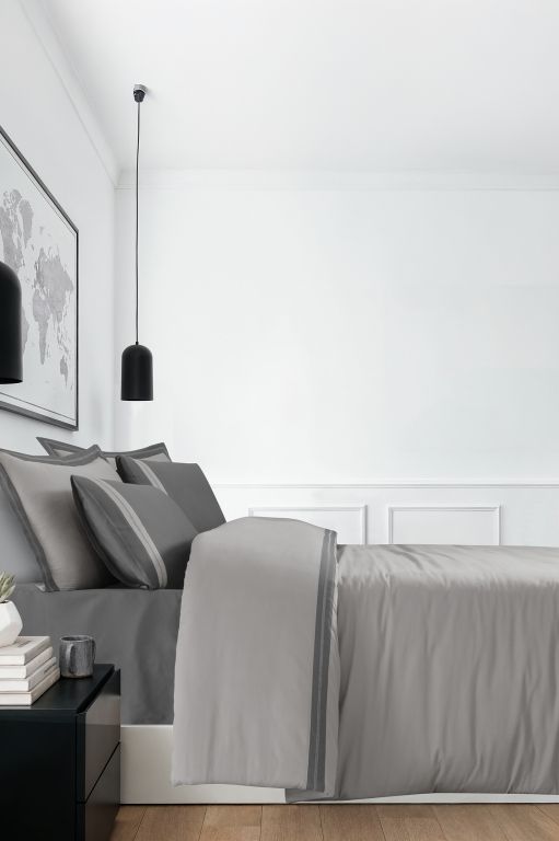 Двоспальний Євро комплект La Romano Mona Alara Ash Сатин Делюкс