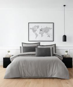 Двоспальний Євро комплект La Romano Mona Alara Ash Сатин Делюкс