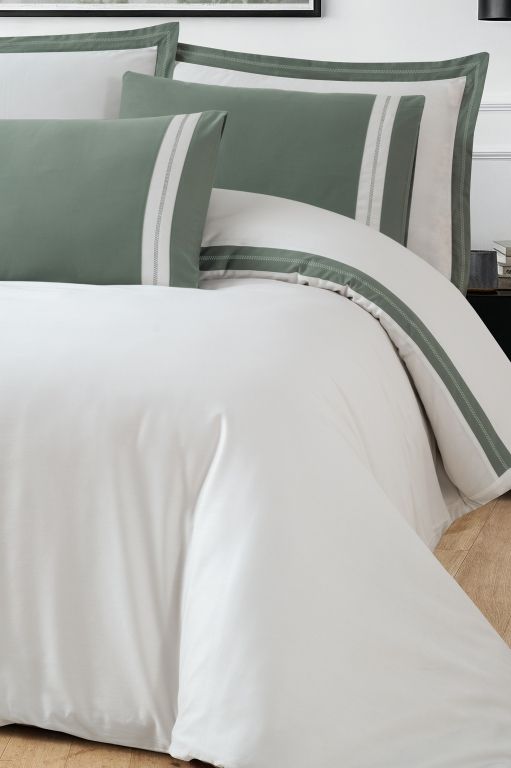 Двоспальний Євро комплект La Romano Mona Alara Cream Сатин Делюкс