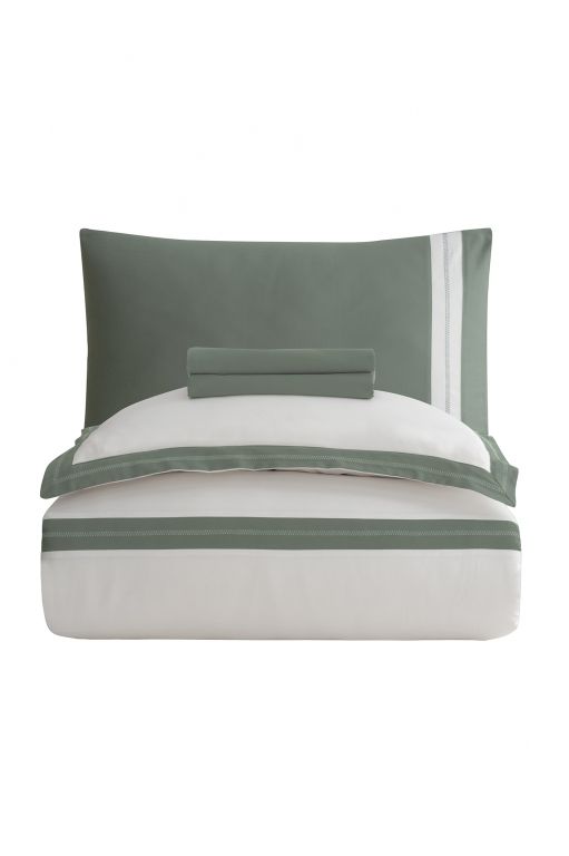 Двоспальний Євро комплект La Romano Mona Alara Cream Сатин Делюкс