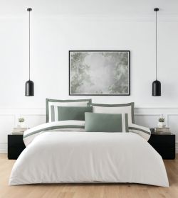 Двоспальний Євро комплект La Romano Mona Alara Cream Сатин Делюкс