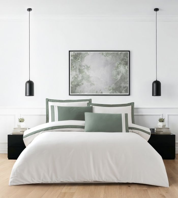 Двоспальний Євро комплект La Romano Mona Alara Cream Сатин Делюкс