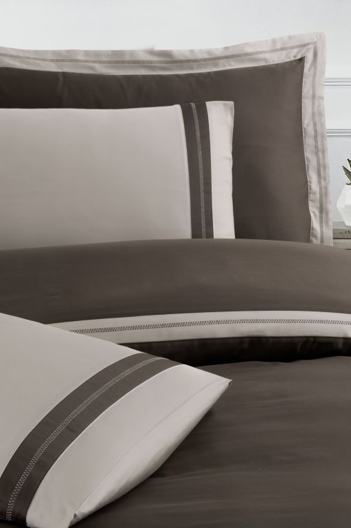 Двоспальний Євро комплект La Romano Mona Alara Iron Сатин Делюкс