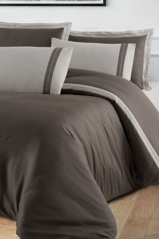 Двоспальний Євро комплект La Romano Mona Alara Iron Сатин Делюкс