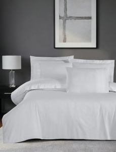 Двоспальний Євро комплект La Romano Mona Frezya White Сатин Делюкс