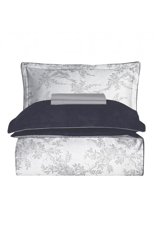 Двоспальний Євро комплект La Romano Mona Merida Grey Сатин Делюкс