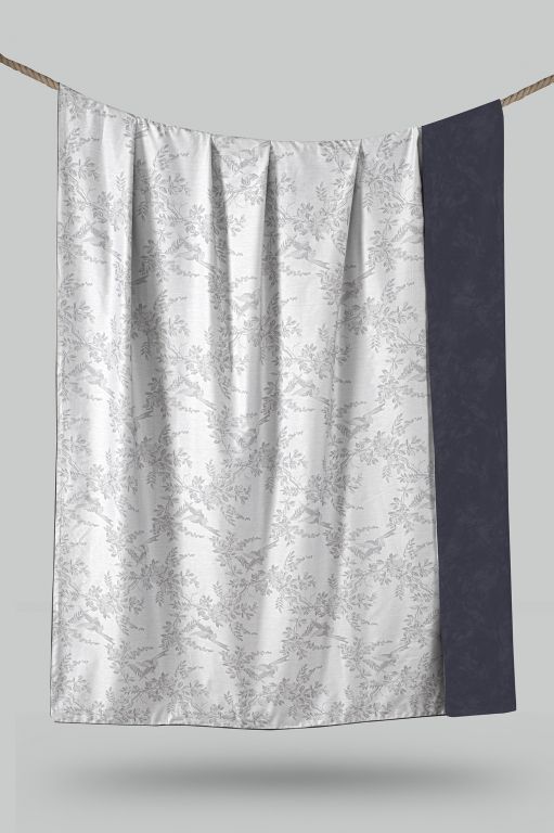 Двоспальний Євро комплект La Romano Mona Merida Grey Сатин Делюкс