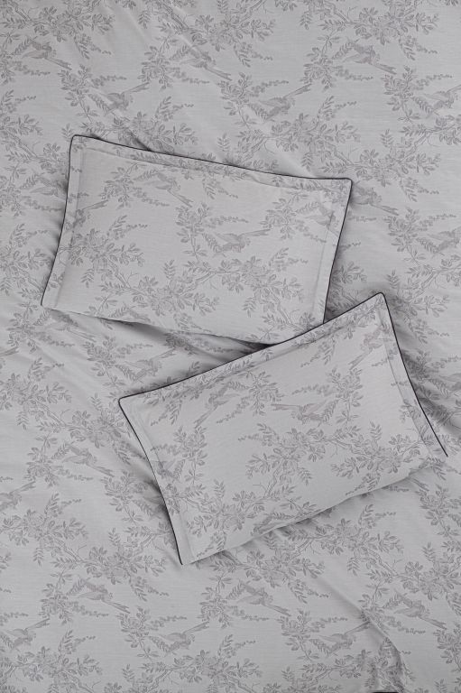 Двоспальний Євро комплект La Romano Mona Merida Grey Сатин Делюкс