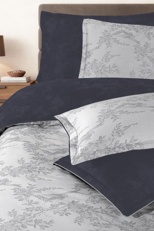 Двоспальний Євро комплект La Romano Mona Merida Grey Сатин Делюкс