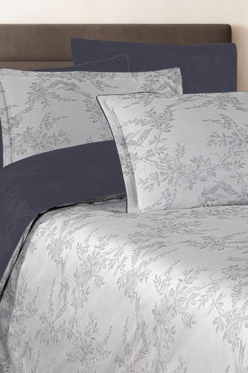 Двоспальний Євро комплект La Romano Mona Merida Grey Сатин Делюкс