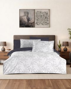 Двоспальний Євро комплект La Romano Mona Merida Grey Сатин Делюкс