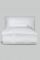 Двоспальний Євро комплект La Romano Mona Montova White Сатин Делюкс