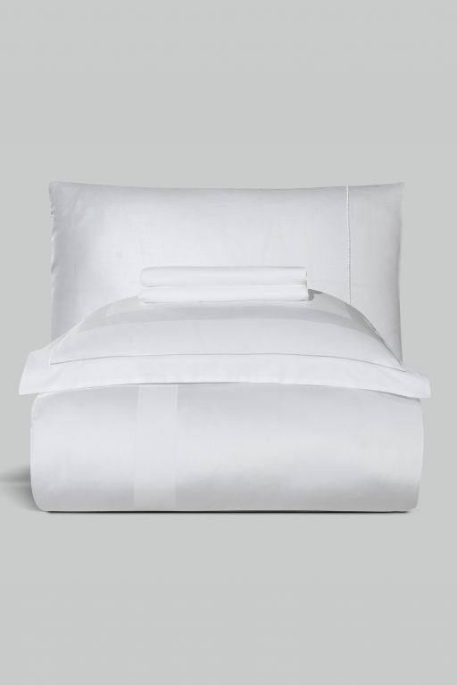 Двоспальний Євро комплект La Romano Mona Montova White Сатин Делюкс