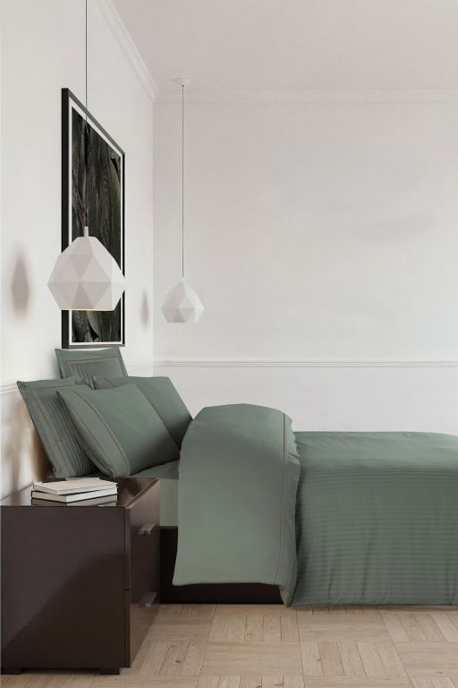 Двоспальний Євро комплект La Romano Mona Orcella Moonmist Сатин Делюкс