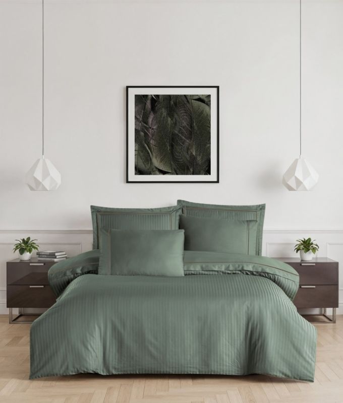 Двоспальний Євро комплект La Romano Mona Orcella Moonmist Сатин Делюкс