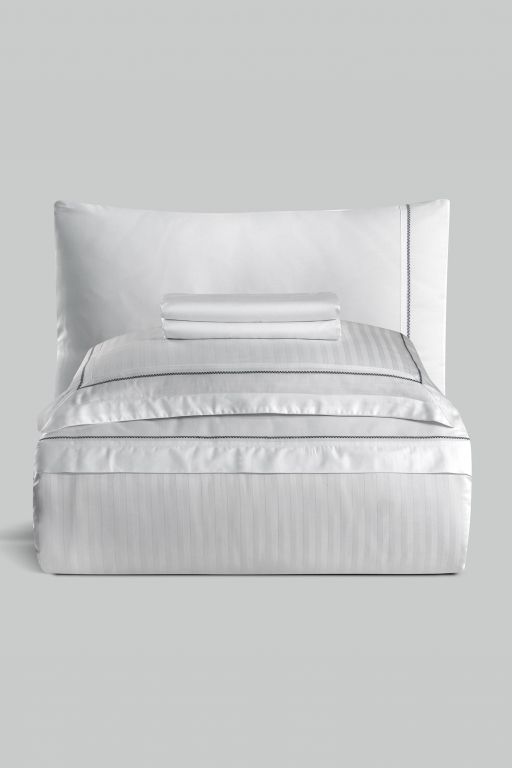 Двоспальний Євро комплект La Romano Mona Orcella White Сатин Делюкс