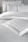 Двоспальний Євро комплект La Romano Mona Orcella White Сатин Делюкс