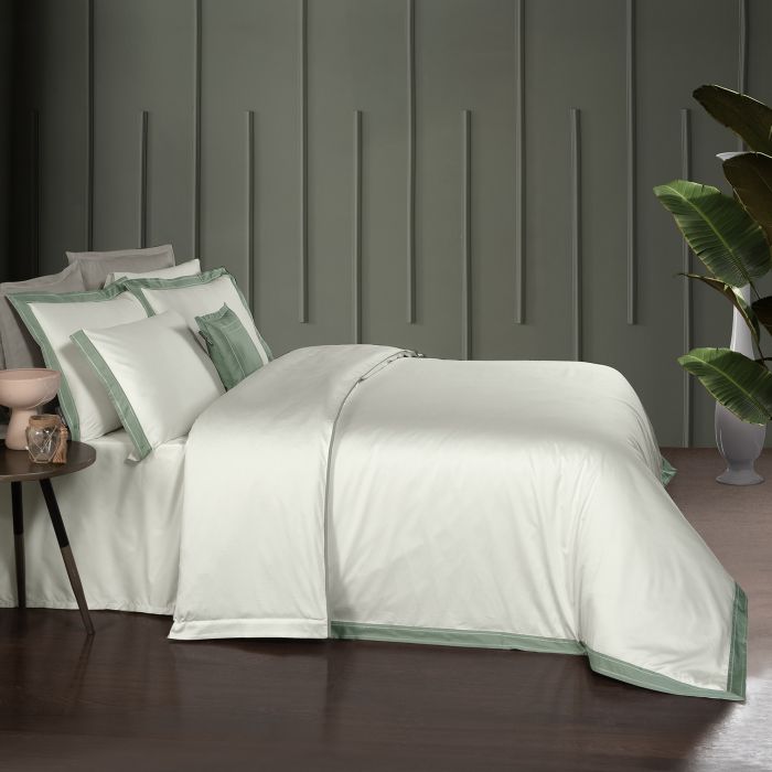 Двоспальний King Size комплект Sarev Layana Yeşil Сатин Преміум