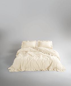 Двоспальний Євро комплект Limasso Exclusive Akdeniz Krem Варена Бавовна