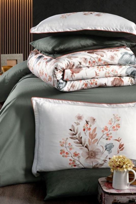 Односпальний комплект La Romano Madena Beige Сатин Делюкс