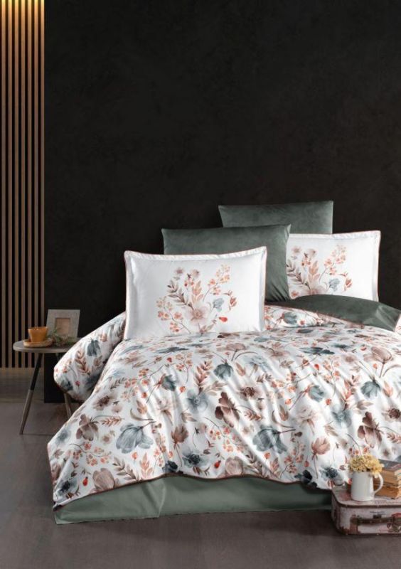 Односпальний комплект La Romano Madena Beige Сатин Делюкс