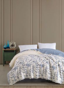 Муслінове покривало Moss Botanic Mavi 230х250 см