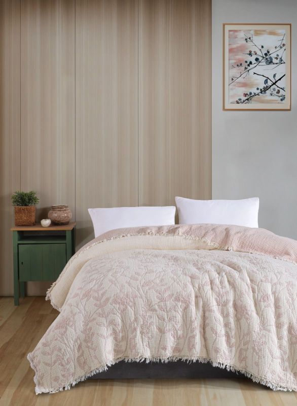 Муслінове покривало Moss Botanic Pudra 230х250 см