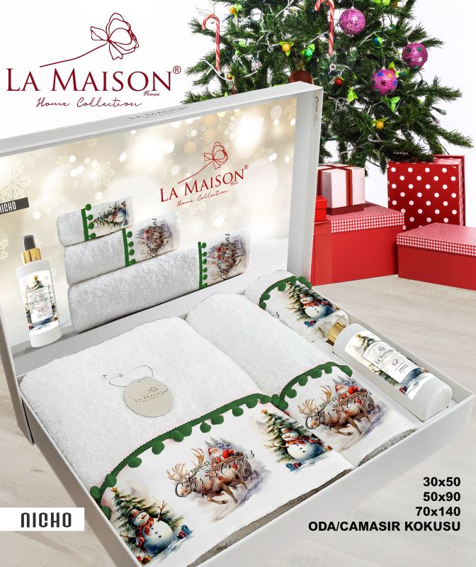 Подарунковий набір рушників з парфумом La Maison Nicho