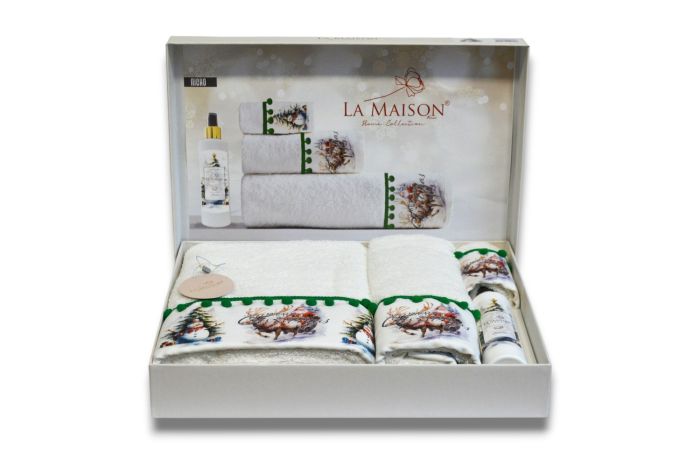 Подарунковий набір рушників з парфумом La Maison Nicho