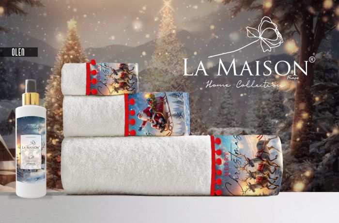 Подарунковий набір рушників з парфумом La Maison Olen