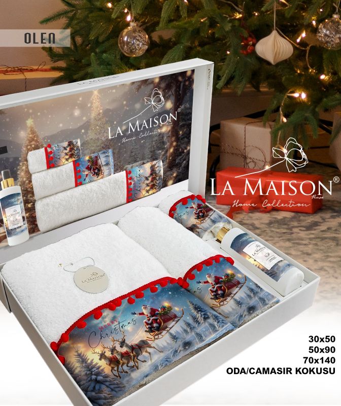 Подарунковий набір рушників з парфумом La Maison Olen