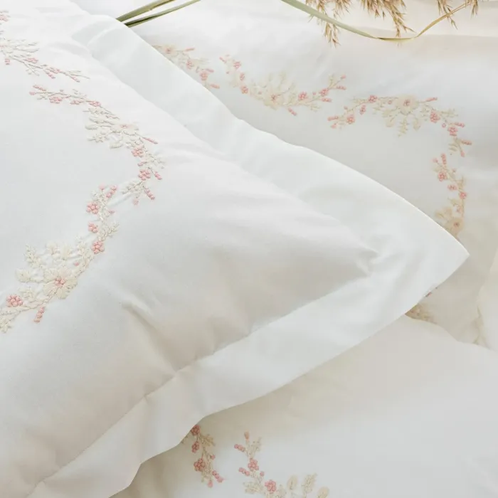 Євро комплект з мусліновим покривалом Zebra Casa Paloma Beige