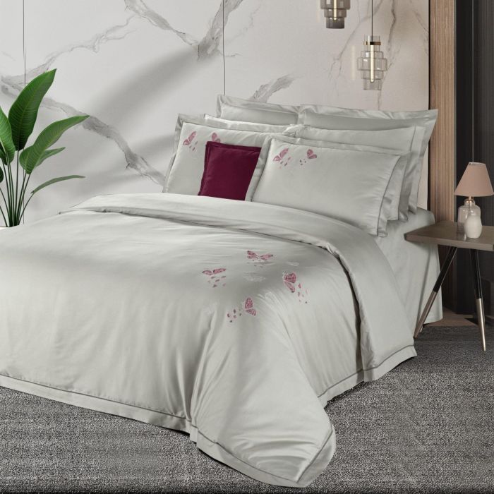 Двоспальний Євро комплект Sarev Papilio Сатин Преміум+світиться у темноті