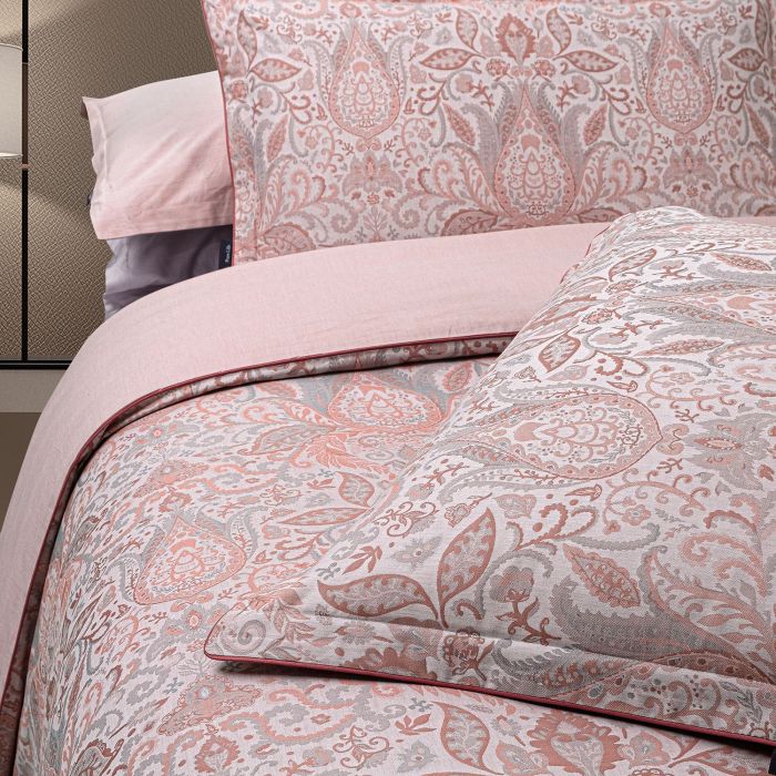 Двоспальний Євро комплект Sarev Jakarli Pembe Сатин Жаккард