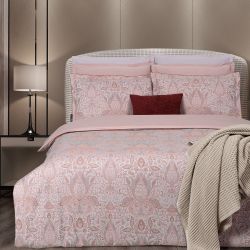 Двоспальний Євро комплект Sarev Jakarli Pembe Сатин Жаккард