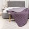 Покривало стьобане двостороннє Viluta Дует 210х240 Димчастий аметист
