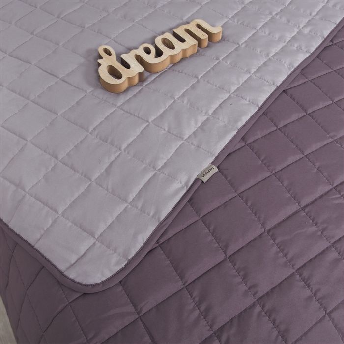 Покривало стьобане двостороннє Viluta Дует 210х240 Димчастий аметист