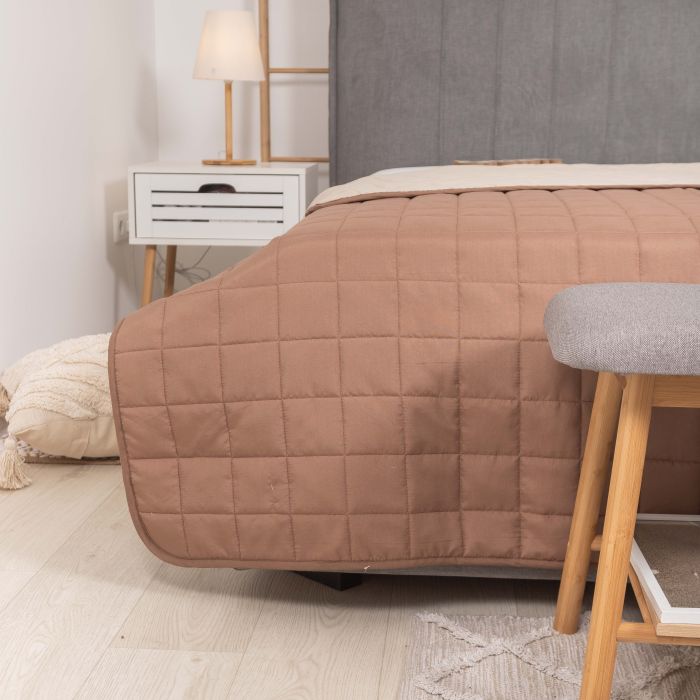 Покривало стьобане двостороннє Viluta Дует 210х240 Капучино