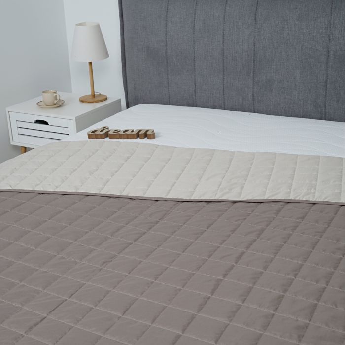 Покривало стьобане двустороннє Viluta Дует 140х210 Ніжність