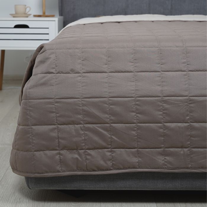 Покривало стьобане двустороннє Viluta Дует 140х210 Ніжність