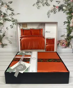 Двоспальний Євро комплект Romeo Home Blaze Сатин Преміум
