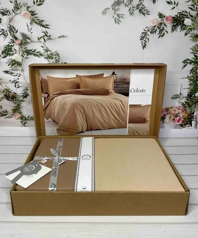Двоспальний Євро комплект Romeo Home Celeste Poplin Жаккард