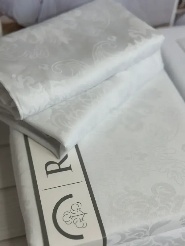 Двоспальний Євро комплект Romeo Home Elyen White Жаккард