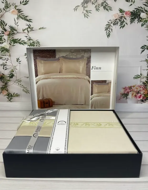 Двоспальний Євро комплект Romeo Home Finn Сатин Преміум