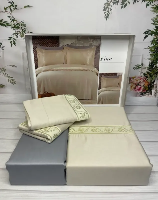 Двоспальний Євро комплект Romeo Home Finn Сатин Преміум