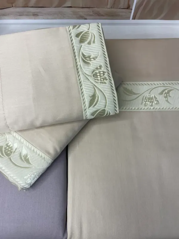 Двоспальний Євро комплект Romeo Home Gray Сатин Преміум