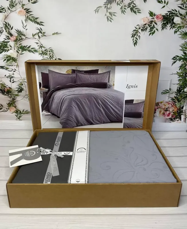 Двоспальний Євро комплект Romeo Home Ignis Poplin Жаккард