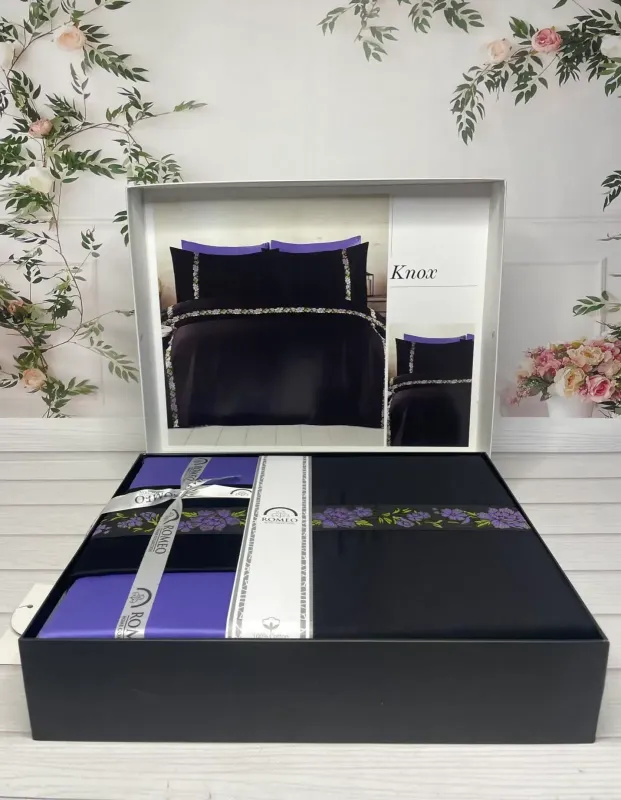 Двоспальний Євро комплект Romeo Home Knax Сатин Преміум